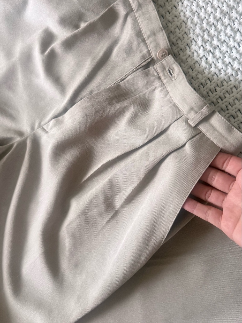Casual Corner Annex Vintage high-waisted women pants Beige / Light Taupe size 4 - Picture 9 of 11